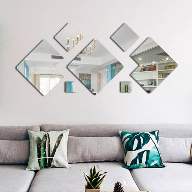 Modern Acrylic Mirror 3D Wall Mounted Decorative Piece DECOR DARBARS