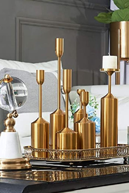 Candle Holder with Stylish Acrylic Lampshade for Elegant Table Decoration DECOR DARBARS