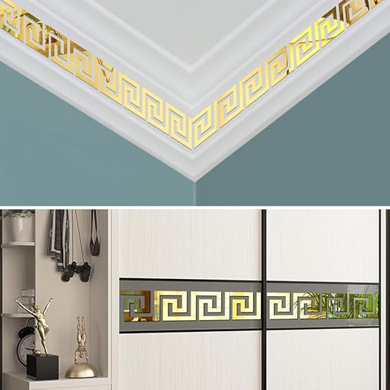 Border Greek Mirror Wall Stickers Decor Darbars