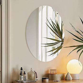 Oval Shaped Mirror Acrylic Wall Decor DECOR DARBARS