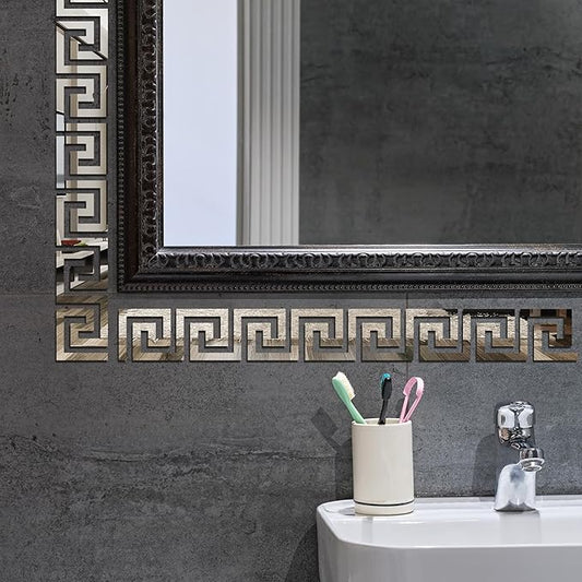 Border Greek Mirror Wall Stickers Decor Darbars