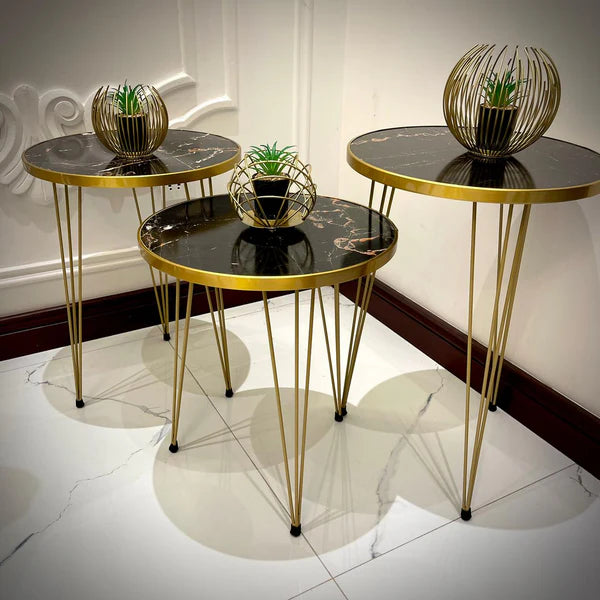 Modern Coffee Table – Nesting End Table & Side Table Set for Stylish Living DECOR DARBARS
