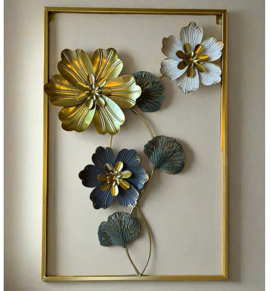 Imported Premium Quality Metal Flower Frame – Elegant Decorative Wall Art DECOR DARBARS