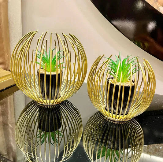 Golden Stainless Steel (small & large) DECOR DARBARS