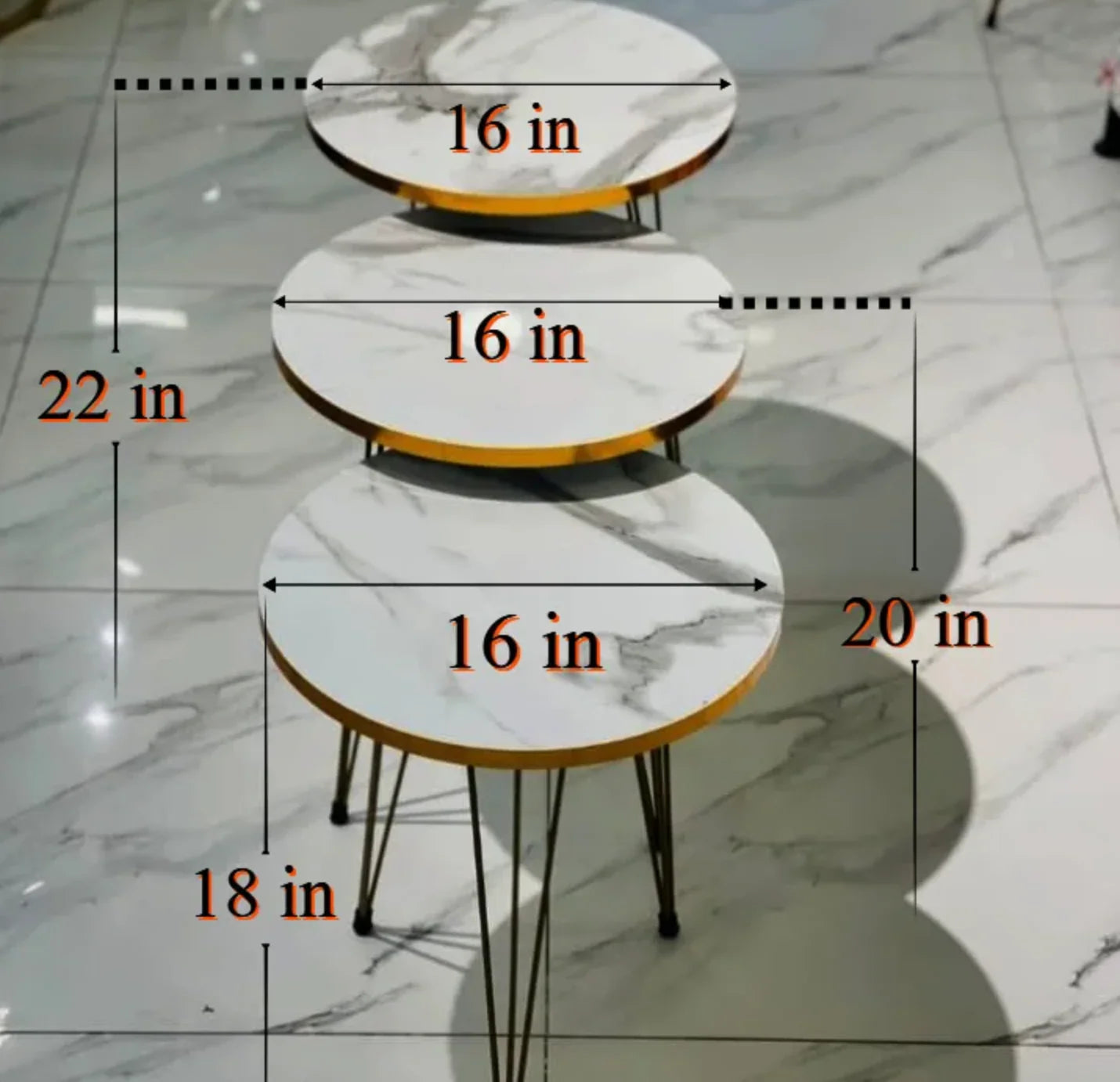 Modern Coffee Table – Nesting End Table & Side Table Set for Stylish Living DECOR DARBARS