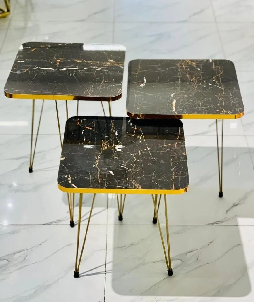 Modern Coffee Table – Nesting End Table & Side Table Set for Stylish Living DECOR DARBARS