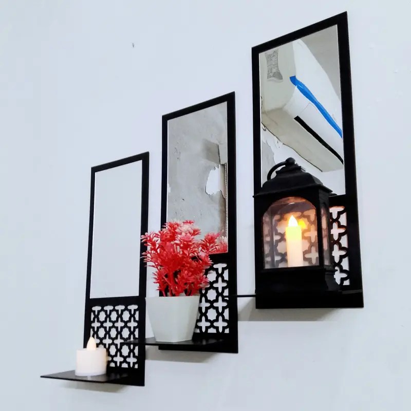 3 Piece Plant & Candle Holder Set DECOR DARBARS