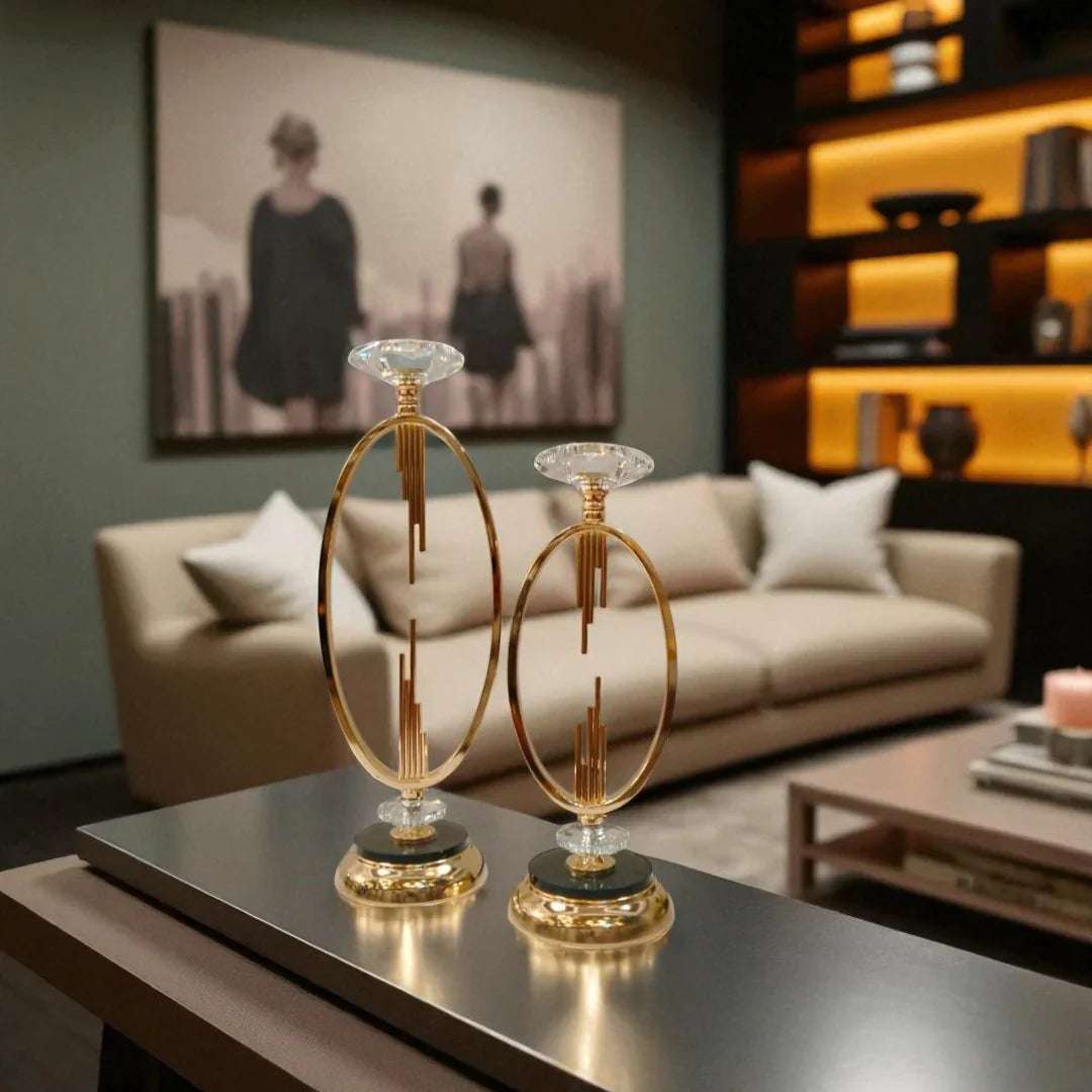 Metallic Brass Candle Stands DECOR DARBARS