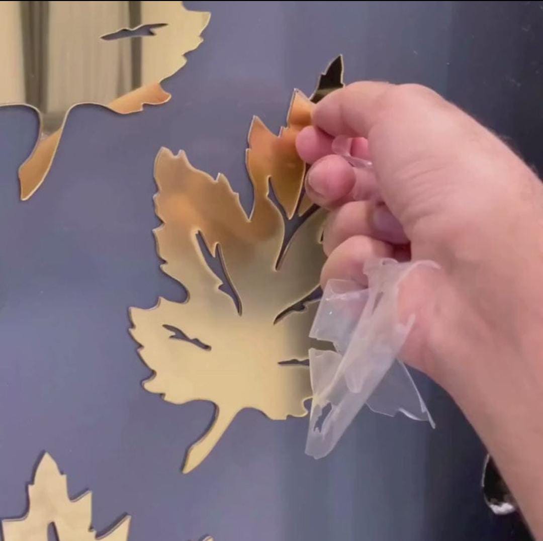 New Maple Leaf- Acrylic  Wall Mirrors DECOR DARBARS