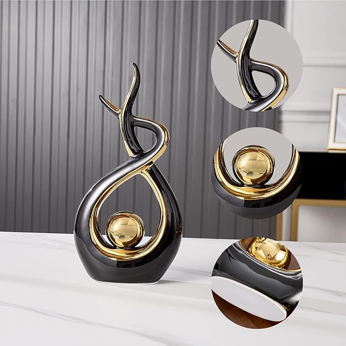 Modern Art Ceramic Statue Living Room Decor DECOR DARBARS