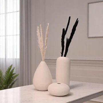 Luna Form Trio Ceramic Vases DECOR DARBARS