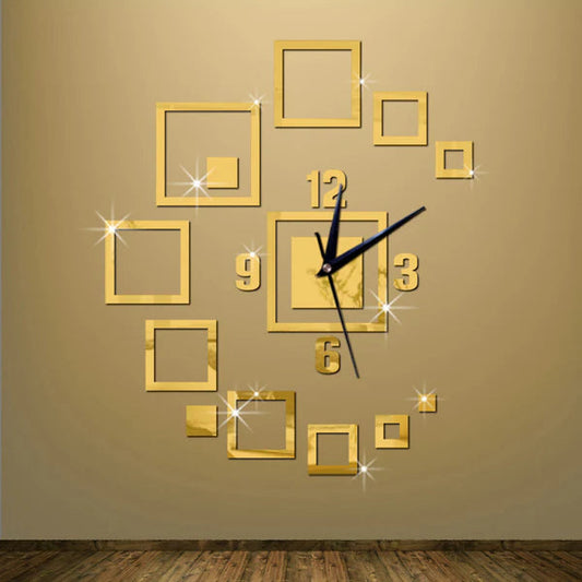 Gold acrylic clock DECOR DARBARS