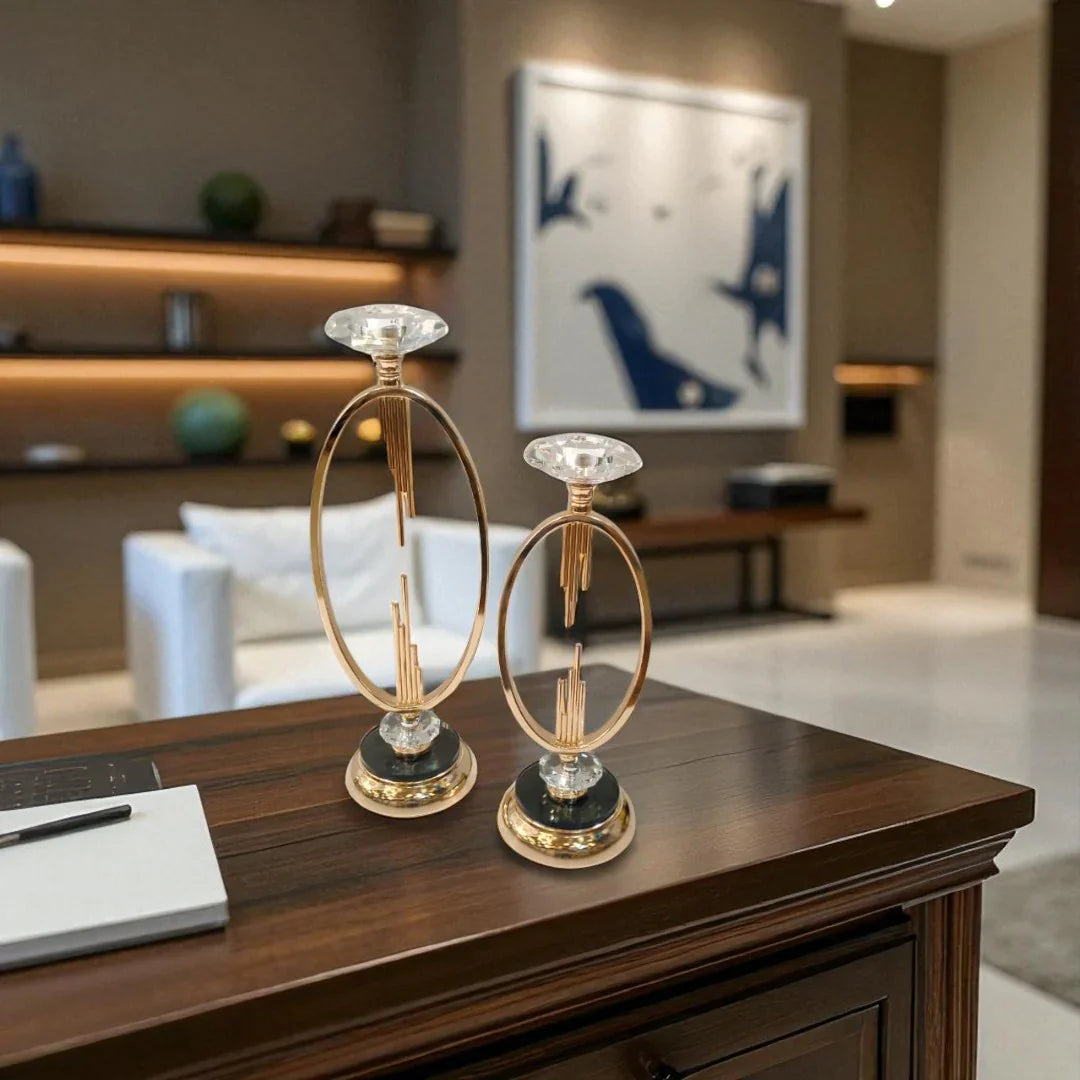 Metallic Brass Candle Stands DECOR DARBARS