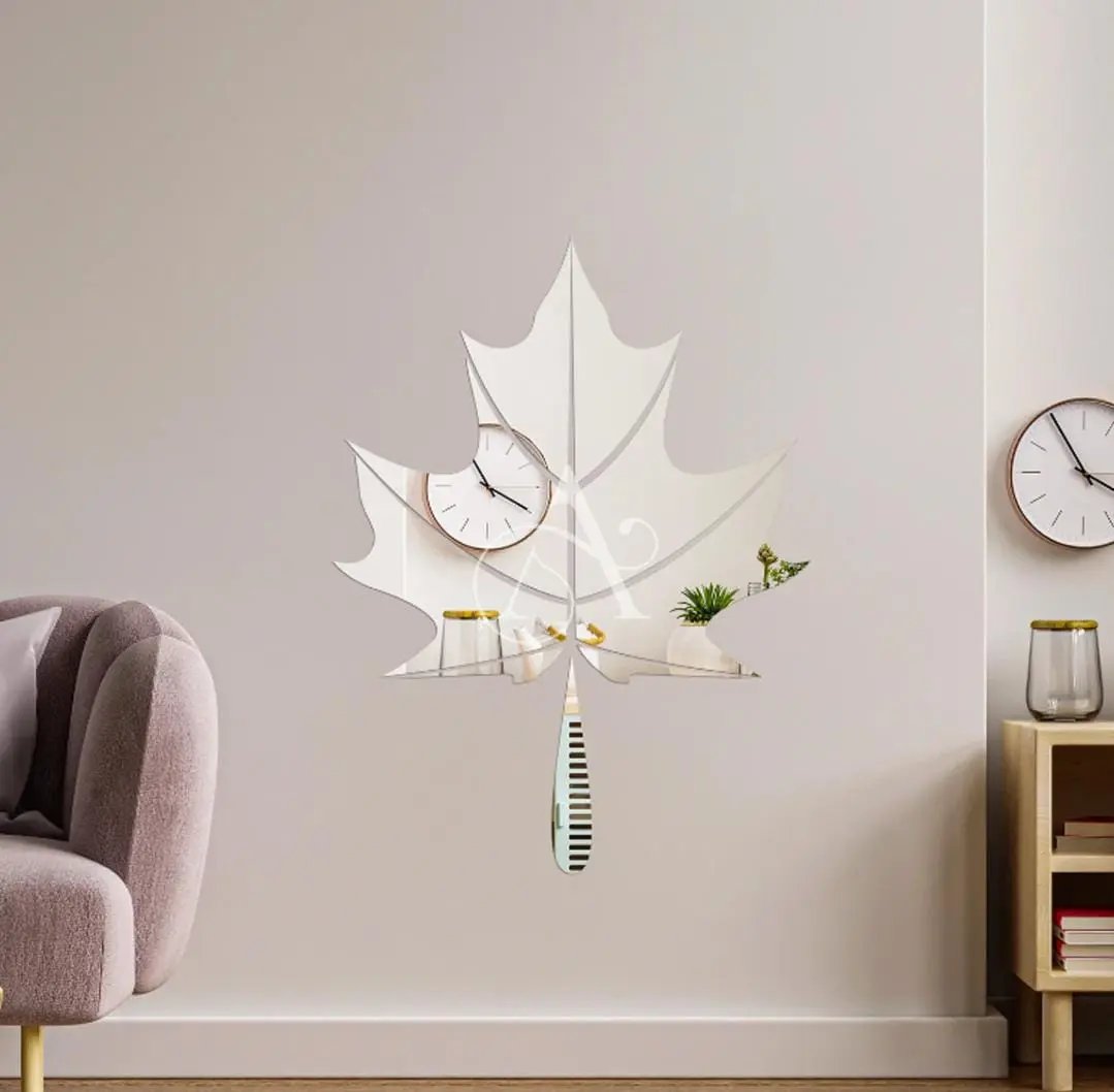 Wall Acrylic Autumn Leaf Mirror Wall DECOR DARBARS